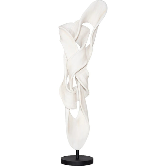 Cast Dancing Sculpture Releve by Phillips Collection in off white, black. Made from resin in a modern style.