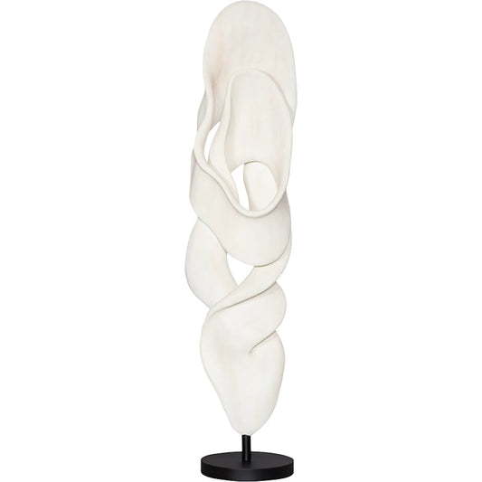 Cast Dancing Sculpture Glissade by Phillips Collection in off white. Made from resin in a modern style.