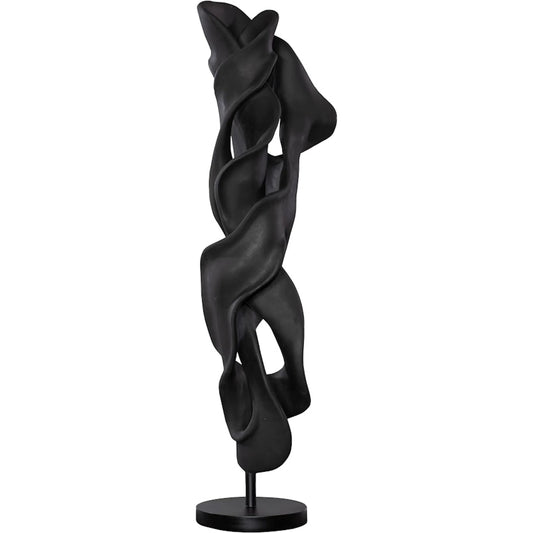 Cast Dancing Sculpture Coup Charcoal by Phillips Collection in black. Made from resin metal in a unique style.