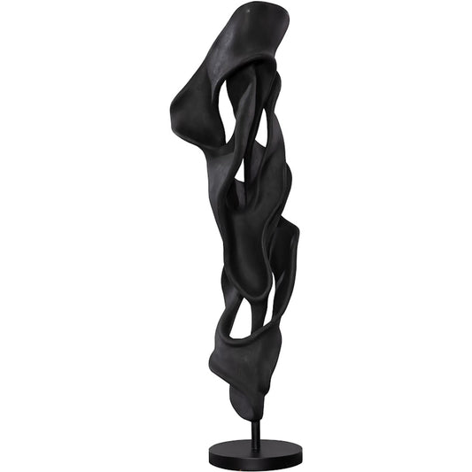 Cast Dancing Sculpture Coup Charcoal by Phillips Collection in black. Made from resin metal in a modern style.