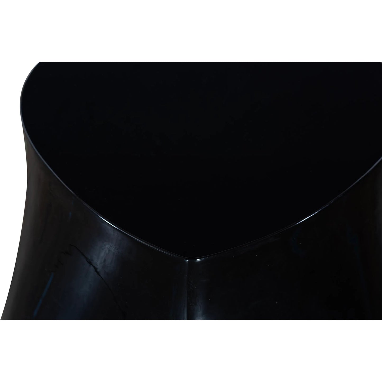 003 SI-2299756 | Closeup | Mellow Coffee Table by Phillips Collection in black and gel coat. Made from resin in a modern style.