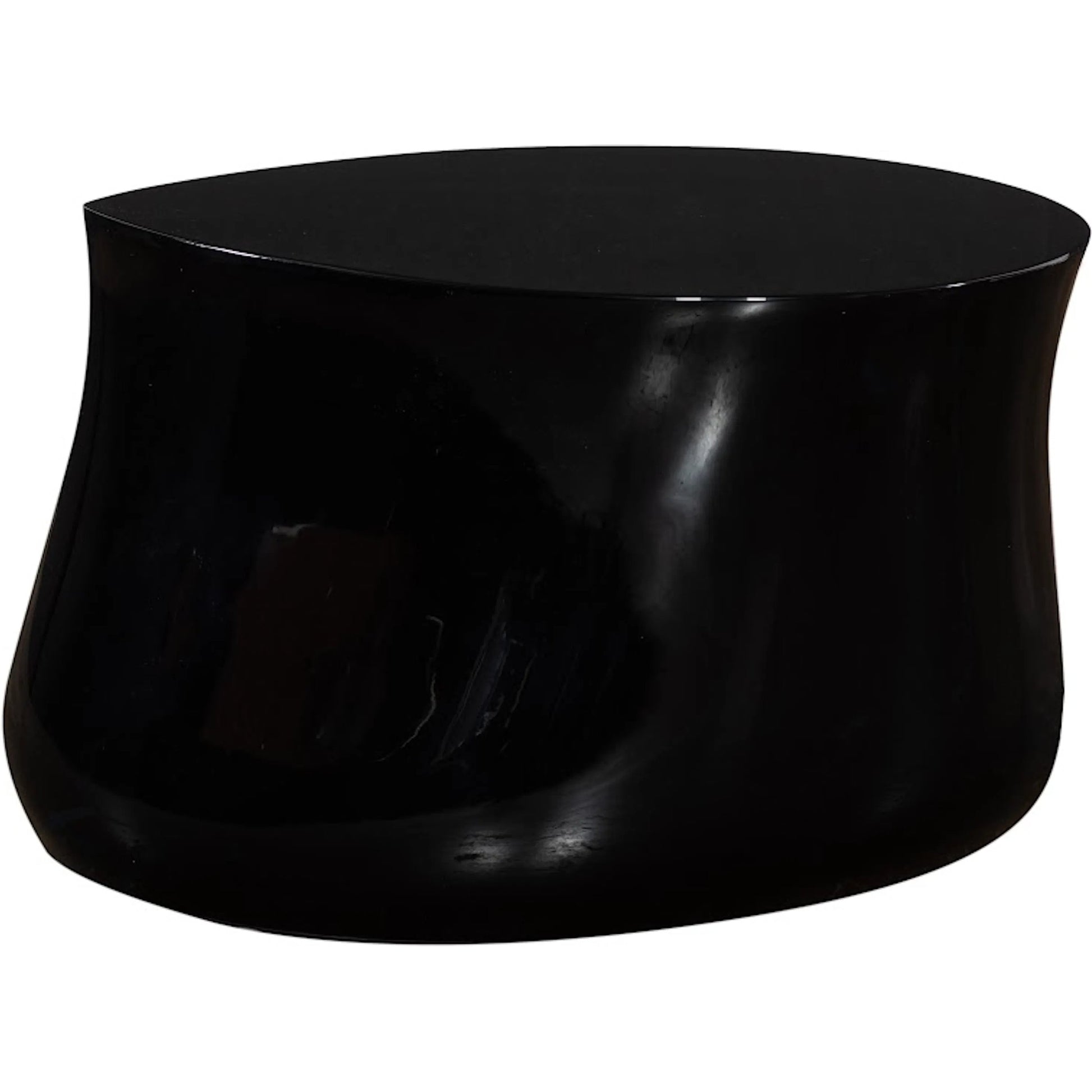 Mellow Coffee Table by Phillips Collection in black and gel coat. Made from resin in a modern style.