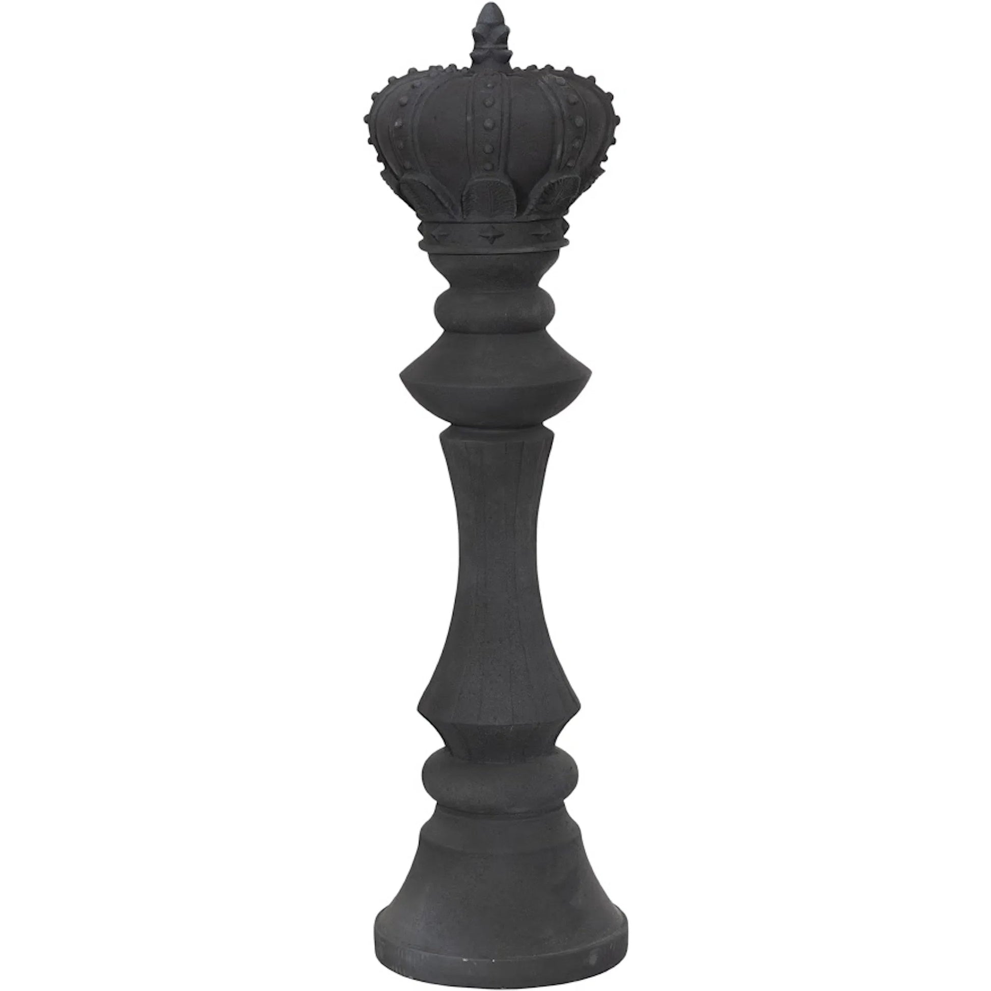 King Chess Sculpture Cast Stone by Phillips Collection. Made from unique in a transitional style.