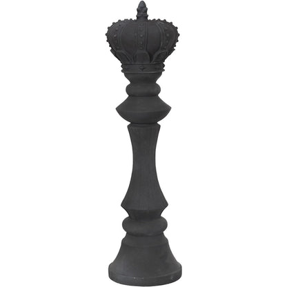 King Chess Sculpture Cast Stone by Phillips Collection. Made from unique in a transitional style.