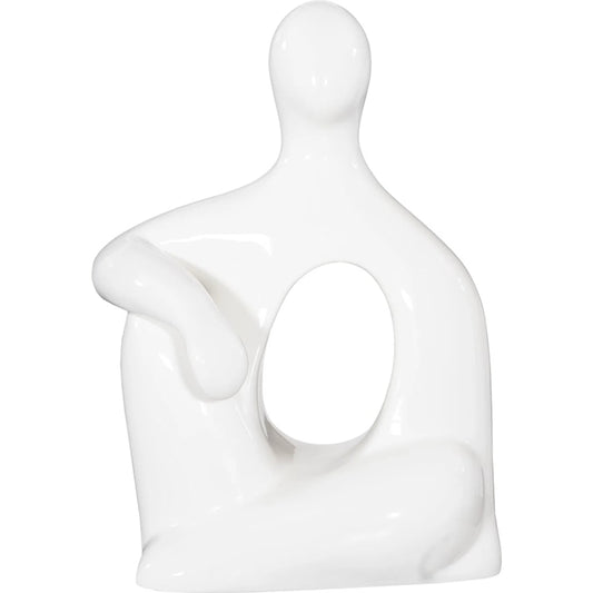 Seated Sculpture by Phillips Collection. Made from resin in a unique style.