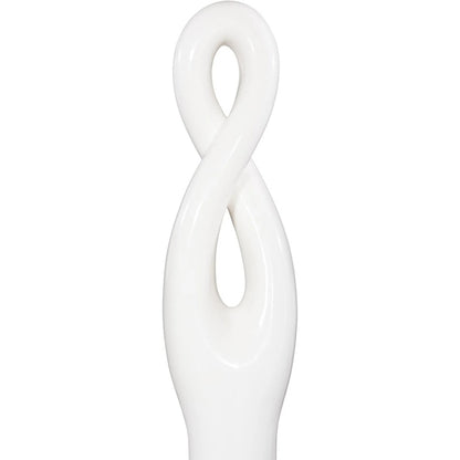 Twisted Sculpture by Phillips Collection in gel coat. Made from resin in a modern style.