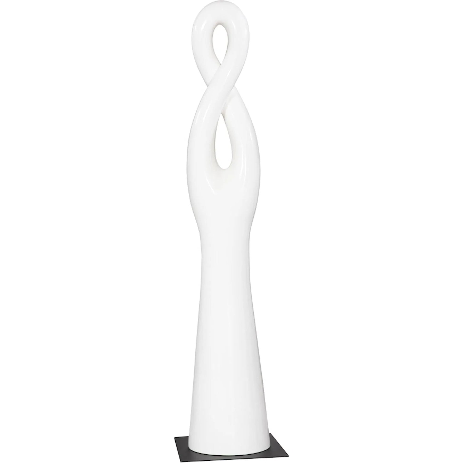 Twisted Sculpture by Phillips Collection in gel coat. Made from resin in a modern style.