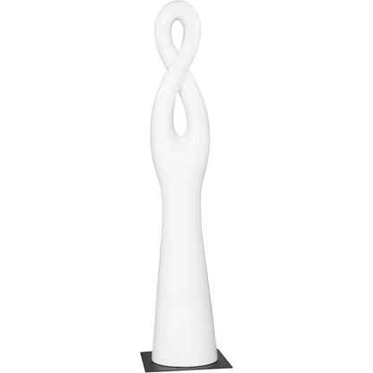 Twisted Sculpture by Phillips Collection in gel coat. Made from resin in a modern style.