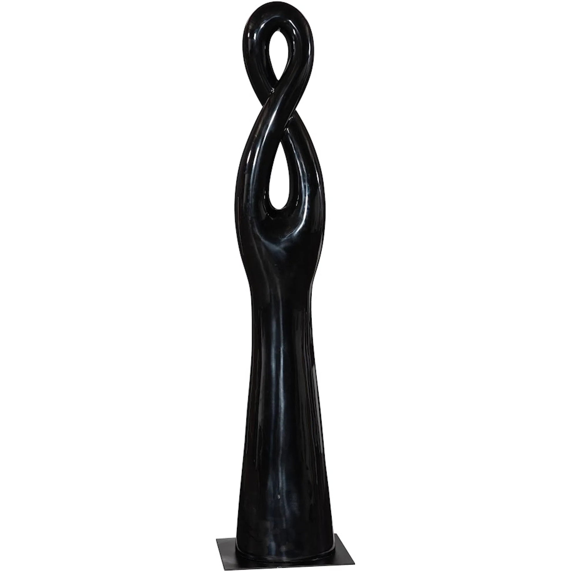 Twisted Sculpture by Phillips Collection in gel coat. Made from resin in a modern style.