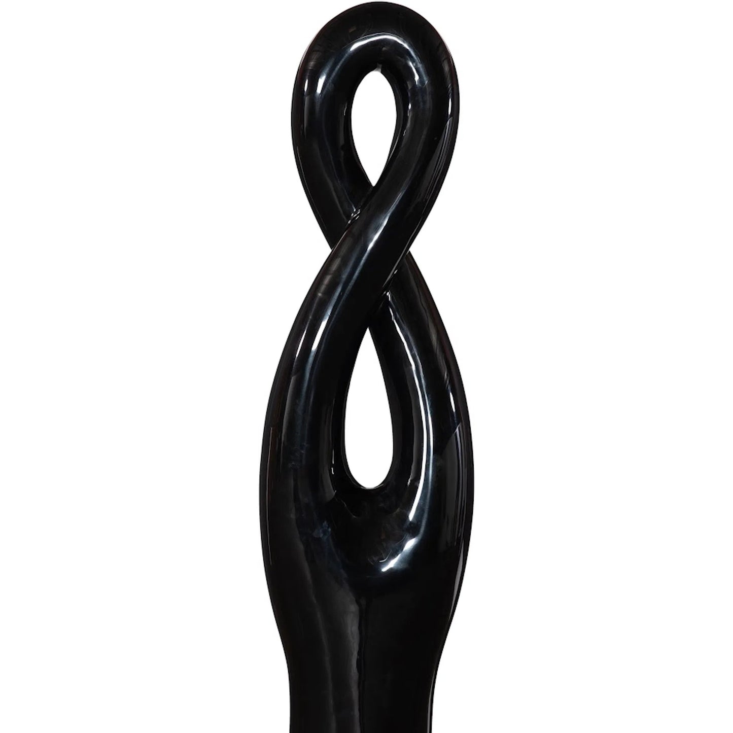 006 SI-2299849 | Closeup | Twisted Sculpture by Phillips Collection in gel coat. Made from resin in a modern style.