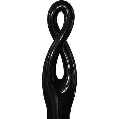 Twisted Sculpture by Phillips Collection in gel coat. Made from resin in a modern style.