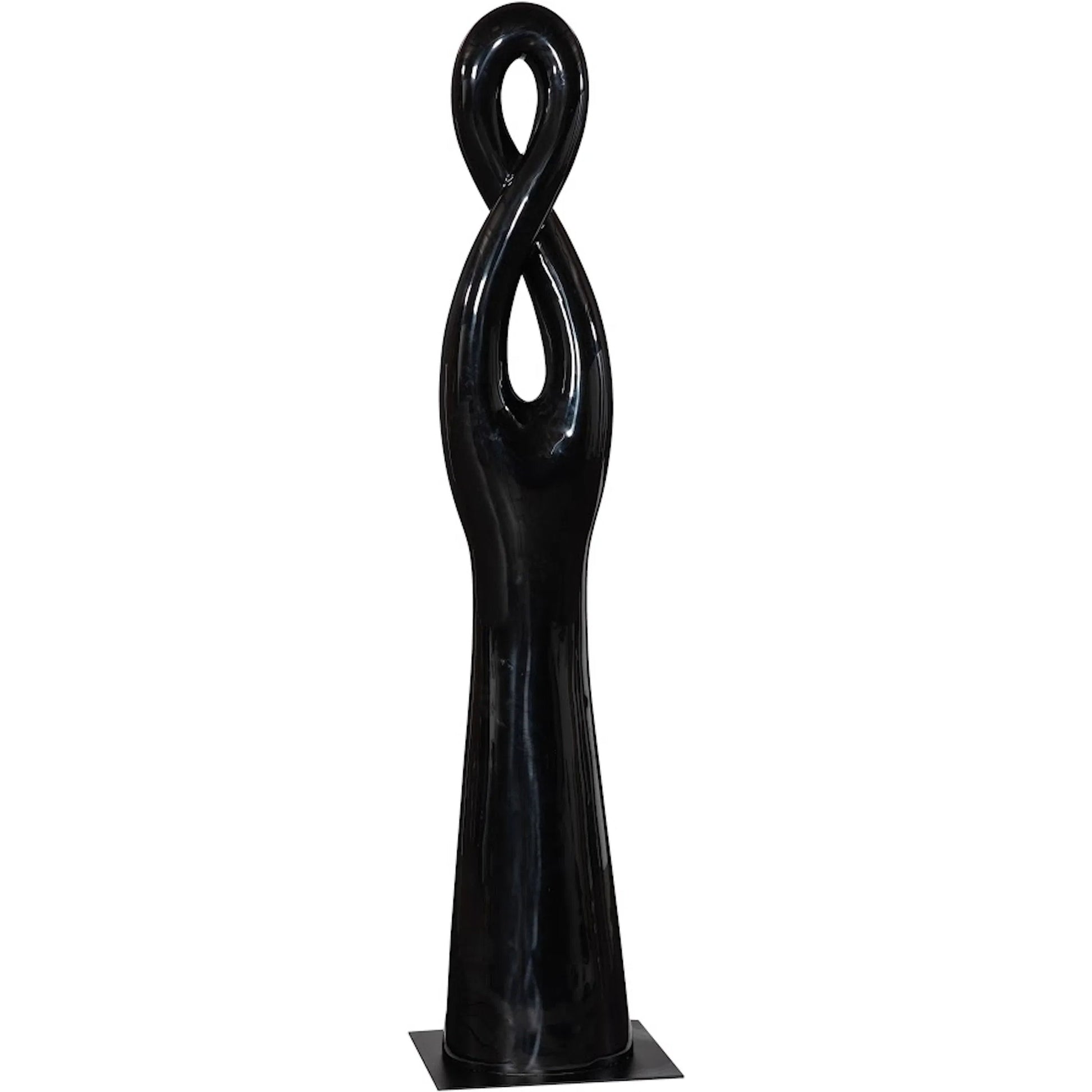 Twisted Sculpture by Phillips Collection in gel coat. Made from resin in a modern style.