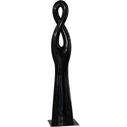 Twisted Sculpture by Phillips Collection in gel coat. Made from resin in a modern style.