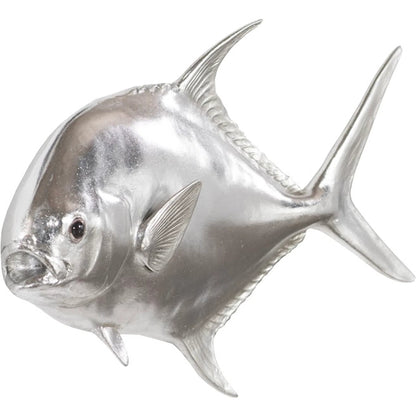Permit Fish Wall Sculpture by Phillips Collection. Made from resin in a modern style.
