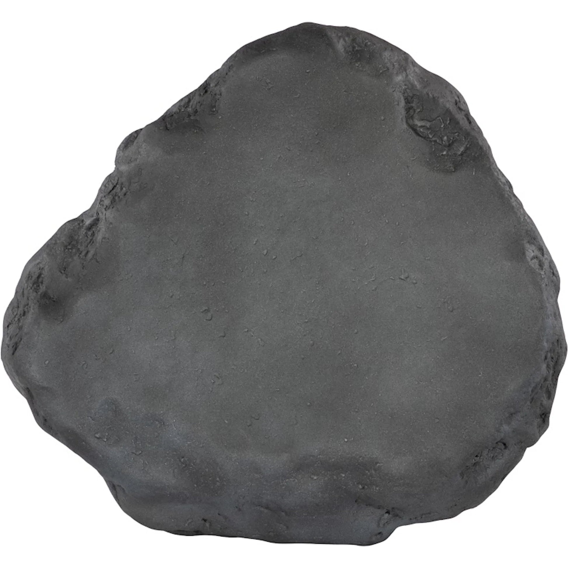 Cast Boulder Coffee Table by Phillips Collection in gray and charcoal stone. Made from resin in a unique style.