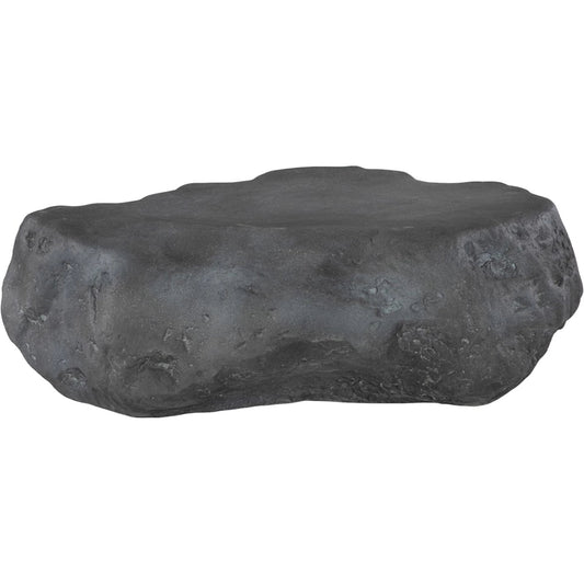 001 SI-2445373 | Primary Silo | Cast Boulder Coffee Table by Phillips Collection in gray and charcoal stone. Made from resin in a unique style.