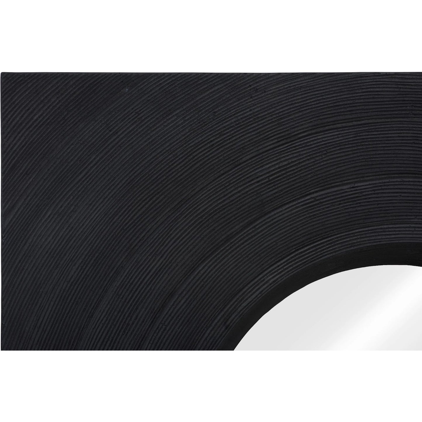 003 SI-2452544 | Additional Silo | Void Mirror by Phillips Collection in black and black stone. Made from resin in a unique style.