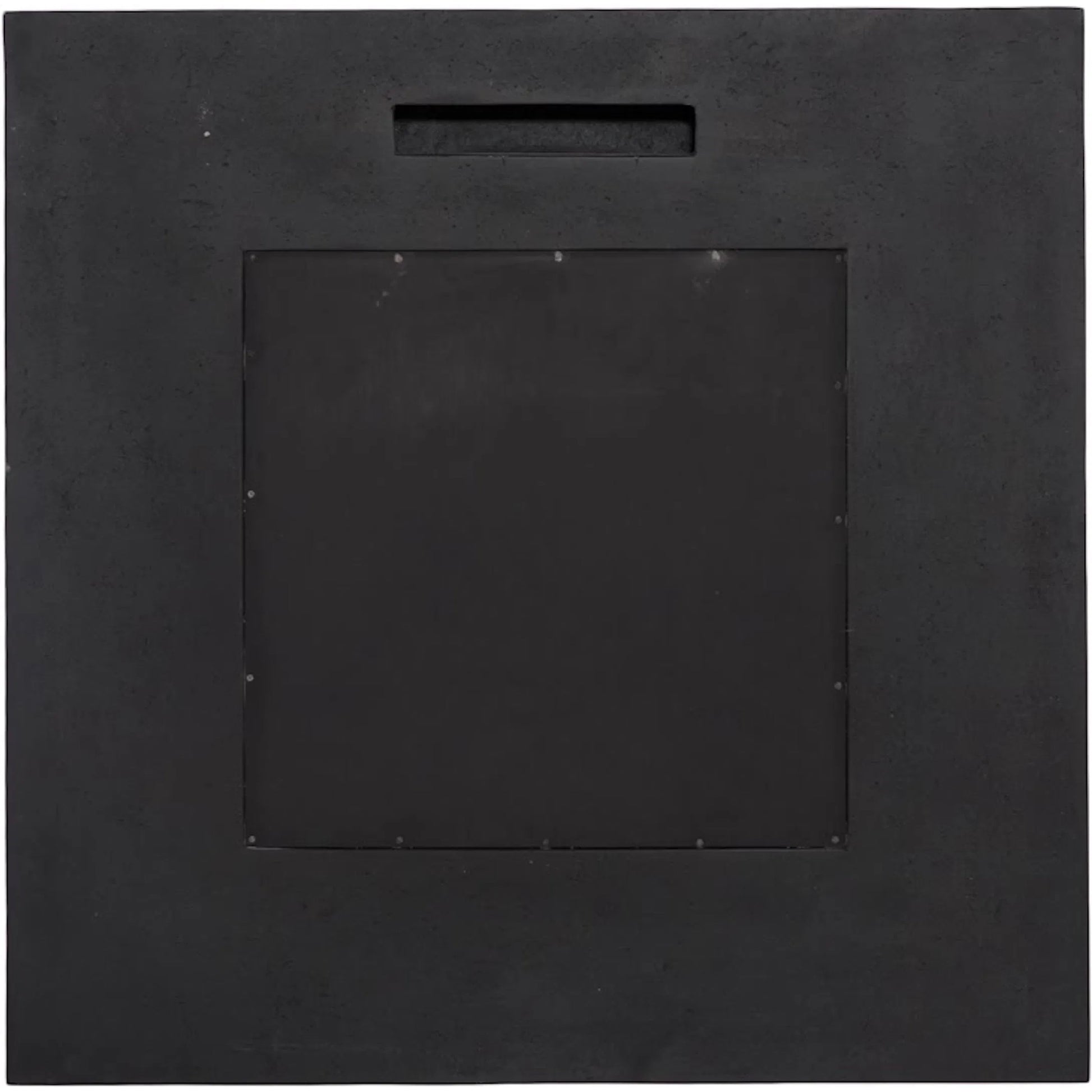 Void Mirror by Phillips Collection in black and black stone. Made from resin in a unique style.