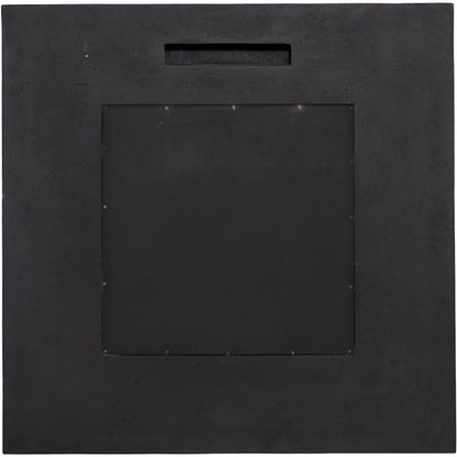 Void Mirror by Phillips Collection in black and black stone. Made from resin in a unique style.