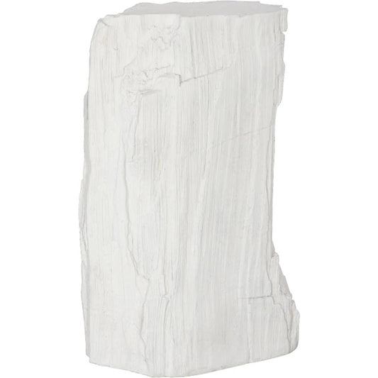 Stratified Cast Pedestal by Phillips Collection in roman stone. Made from resin, stone composite in a unique style.