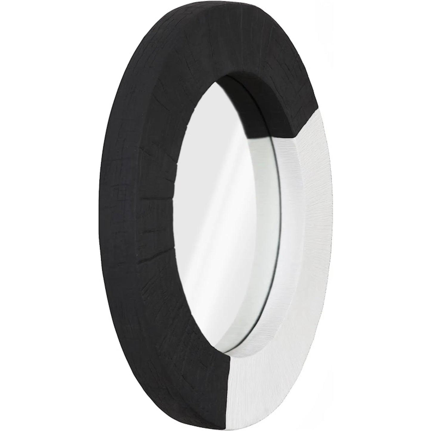 002 SI-2527636 | Additional Silo | Eclipse Mirror by Phillips Collection in black, white. Made from glass, resin in a unique style.