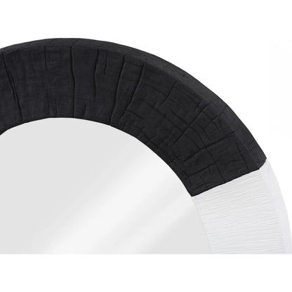 Eclipse Mirror by Phillips Collection in black, white. Made from glass, resin in a unique style.