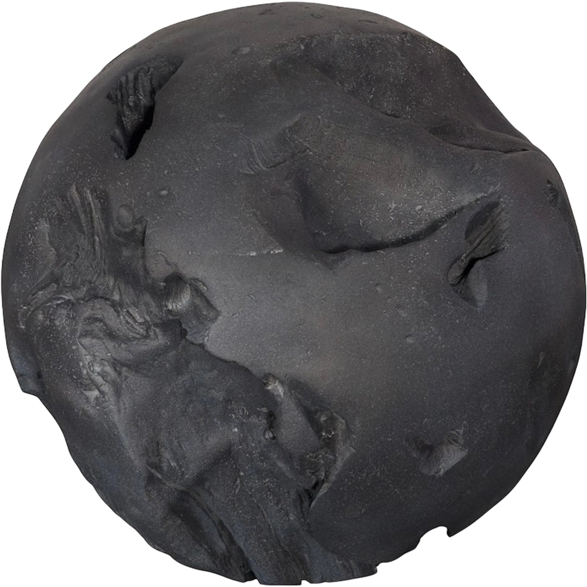 Cast Root Floor Ball by Phillips Collection. Made from resin, stone composite in a unique style.