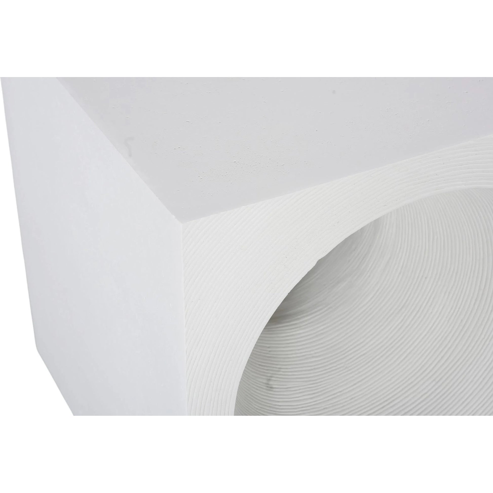 Void Side Table by Phillips Collection. Made from resin, stone composite in a unique style.