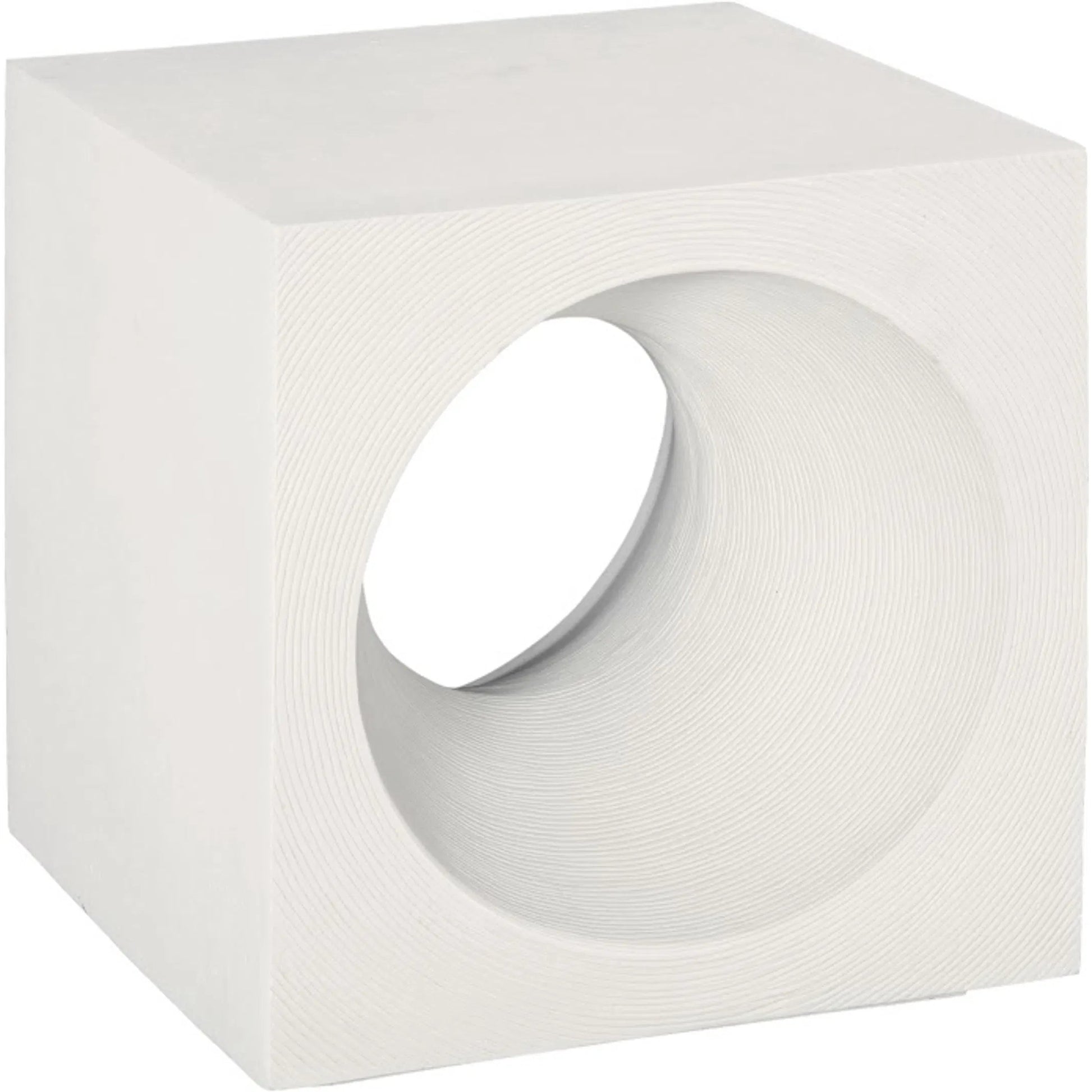 Void Side Table by Phillips Collection. Made from resin, stone composite in a unique style.