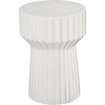 Vetra Side Table by Phillips Collection. Made from resin, stone composite in a unique style.