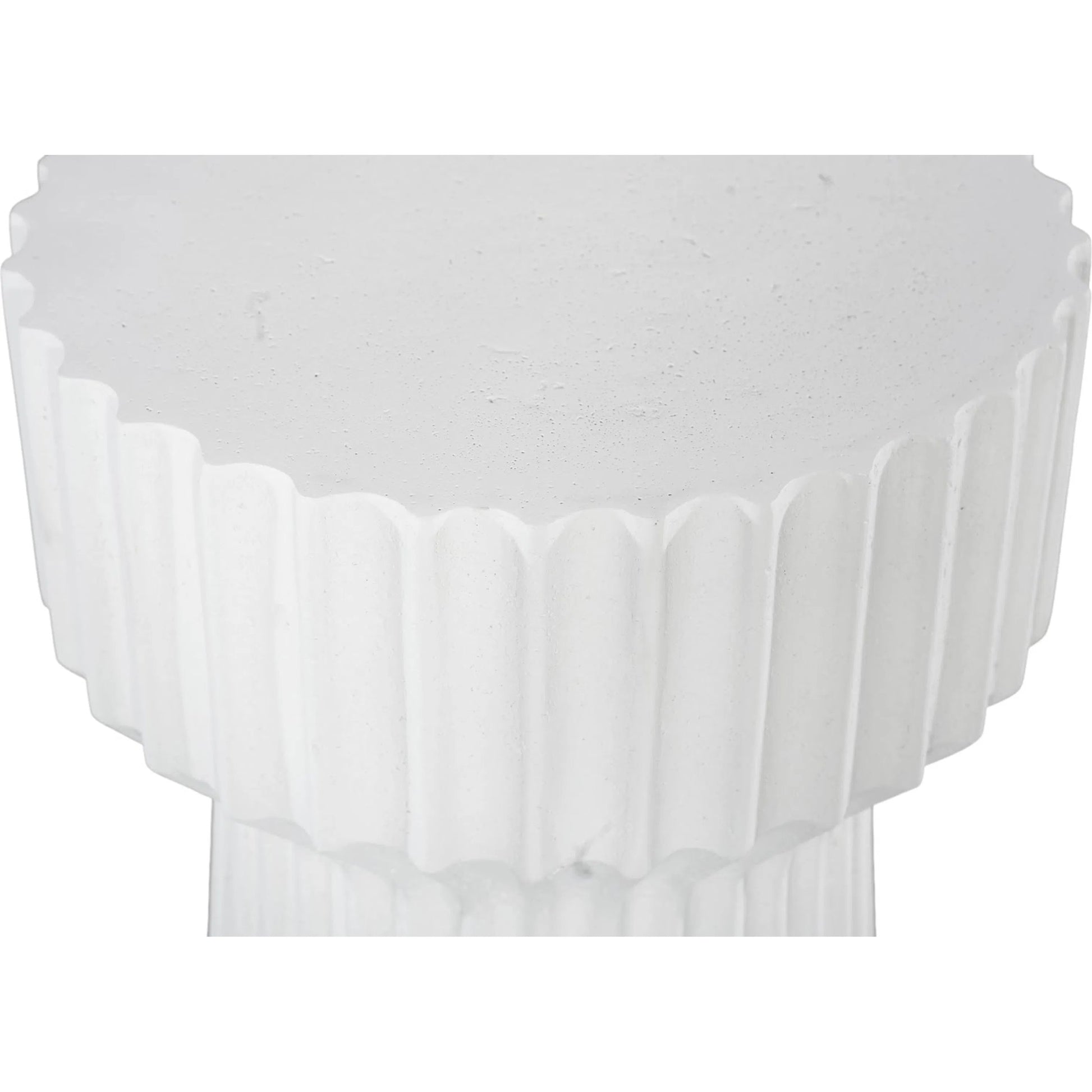 Vetra Side Table by Phillips Collection. Made from resin, stone composite in a unique style.