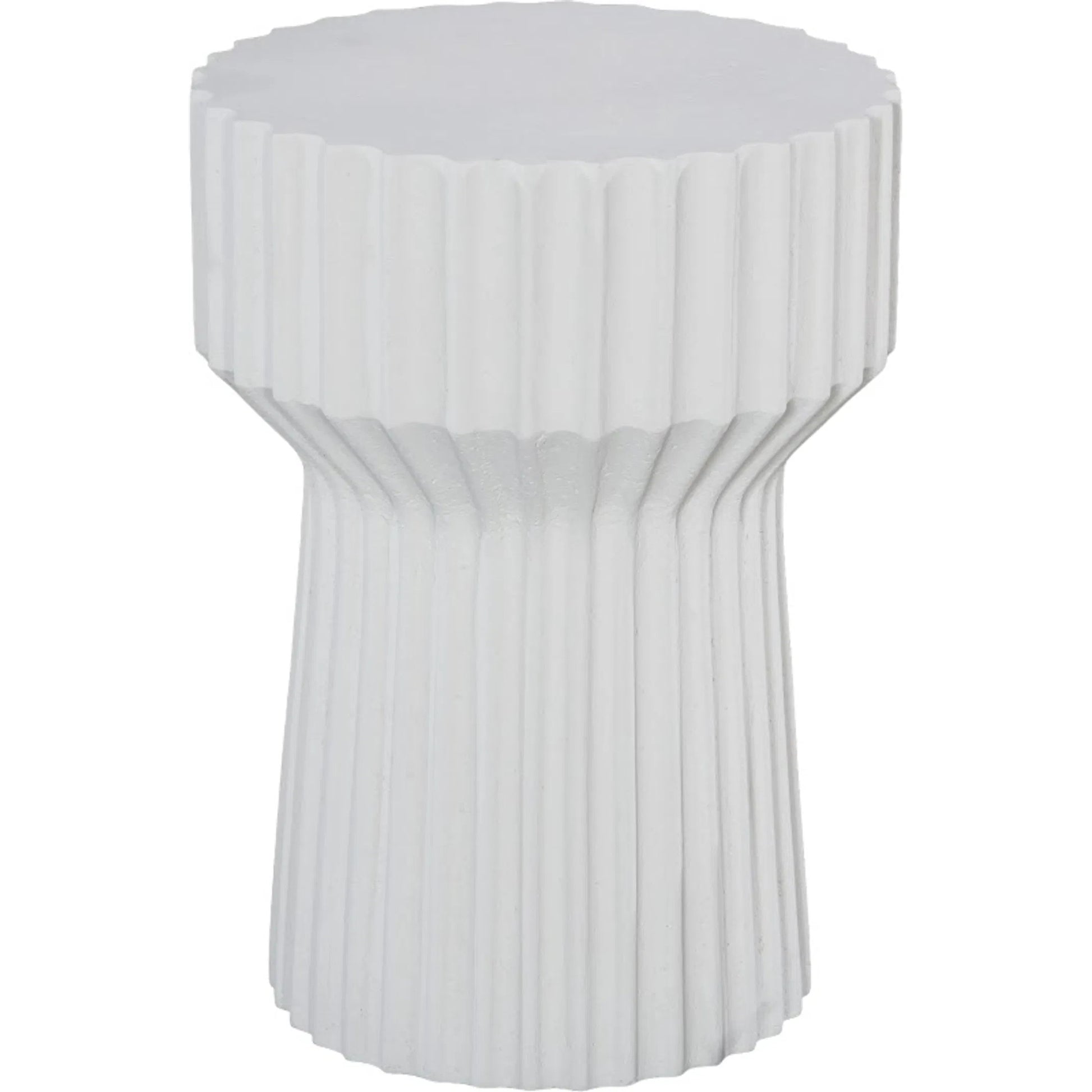 Vetra Side Table by Phillips Collection. Made from resin, stone composite in a unique style.