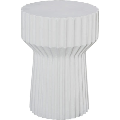 Vetra Side Table by Phillips Collection. Made from resin, stone composite in a unique style.