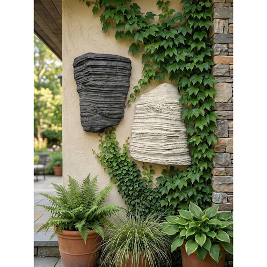 Stratified Rock Wall Decor by Phillips Collection. Made from resin, stone composite in a unique style.