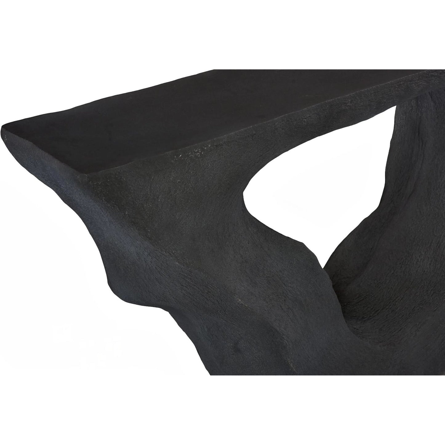 003 SI-2623804 | Closeup | Strata Console by Phillips Collection. Made from resin, stone composite in a unique style.