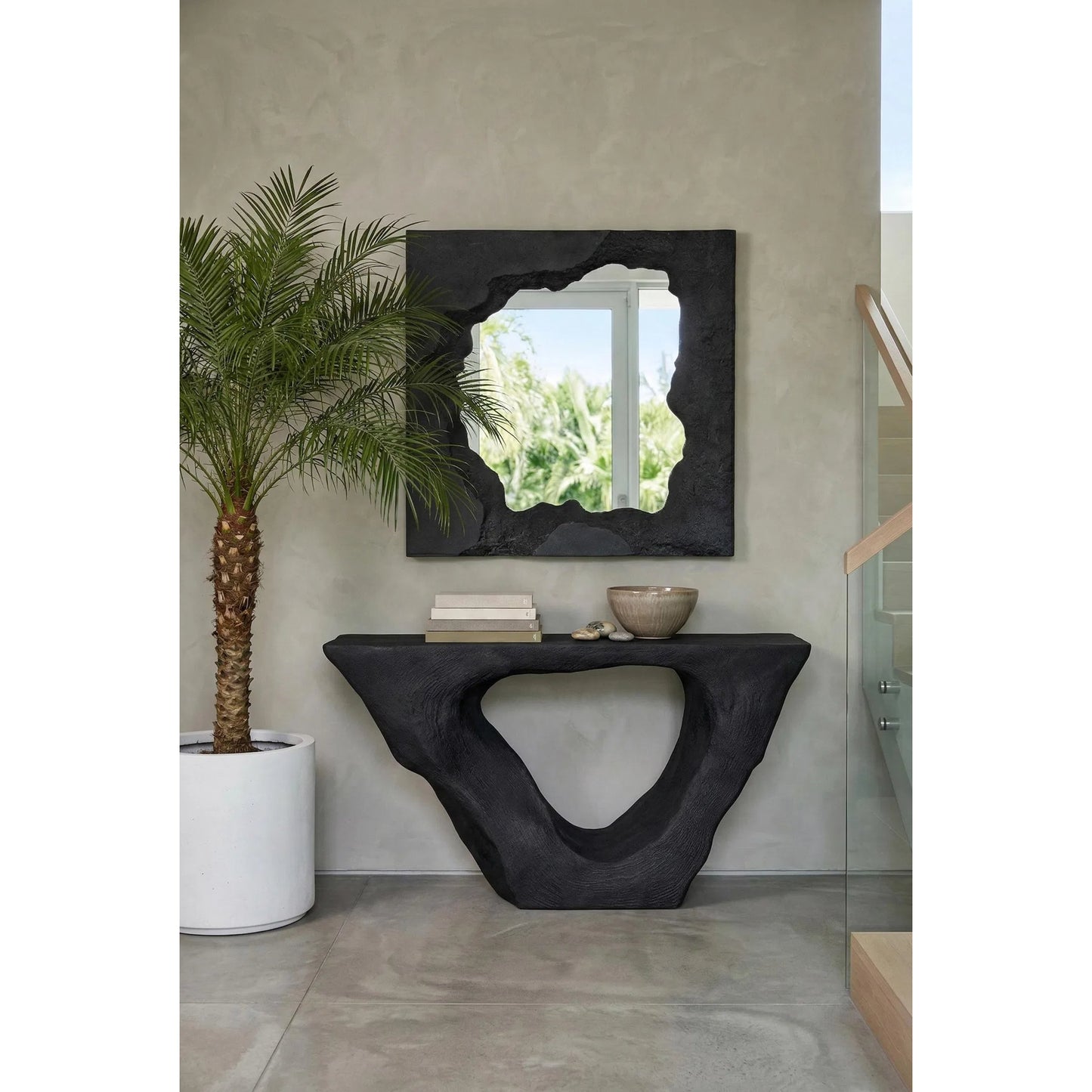 005 SI-2623804 | Lifestyle | Strata Console by Phillips Collection. Made from resin, stone composite in a unique style.