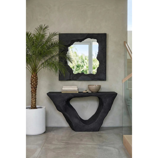 Strata Console by Phillips Collection. Made from resin, stone composite in a unique style.