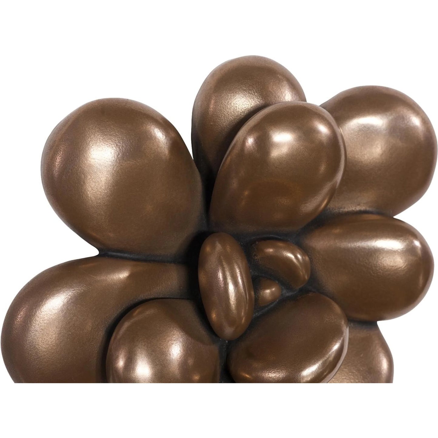 004 SI-2623792 | Closeup | Oviferum Succulent Wall Art Imperial by Phillips Collection in brown and bronze. Made from resin in a unique style.