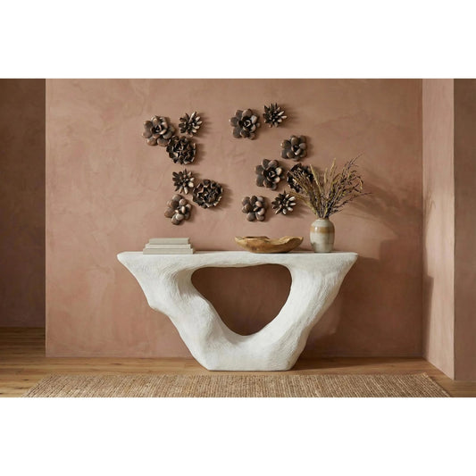 Oviferum Succulent Wall Art Imperial by Phillips Collection in brown and bronze. Made from resin in a unique style.