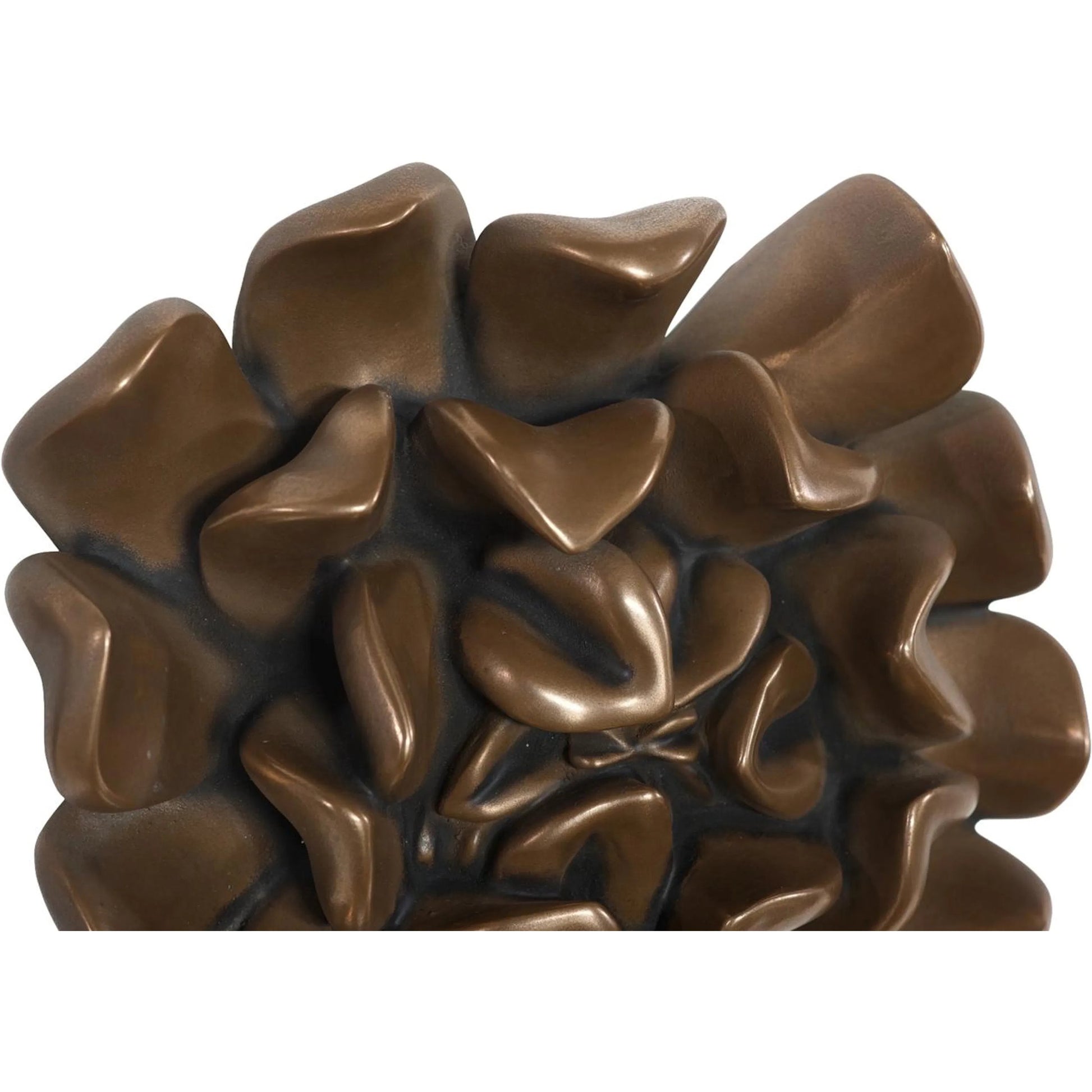 Topsy Turvy Succulent Wall Art Imperial by Phillips Collection in brown and bronze. Made from resin in a unique style.