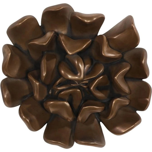 Topsy Turvy Succulent Wall Art Imperial by Phillips Collection in brown and bronze. Made from resin in a unique style.