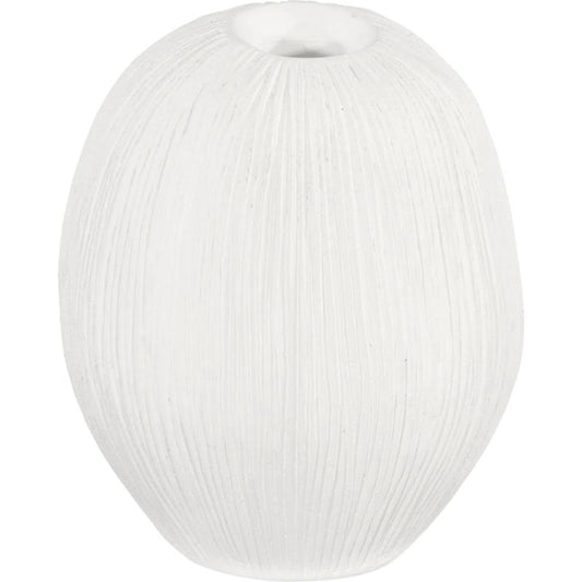 Vasti Vase by Phillips Collection in off white. Made from resin in a unique style.