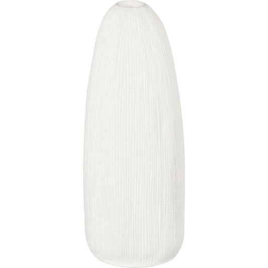 Vasti Vase by Phillips Collection in off white. Made from resin in a unique style.