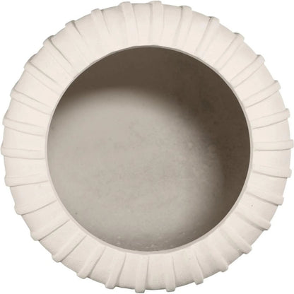 Vertical Planter by Phillips Collection in off white and stone cast. Made from resin in a unique style.