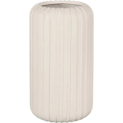 Vertical Planter by Phillips Collection in off white and stone cast. Made from resin in a unique style.