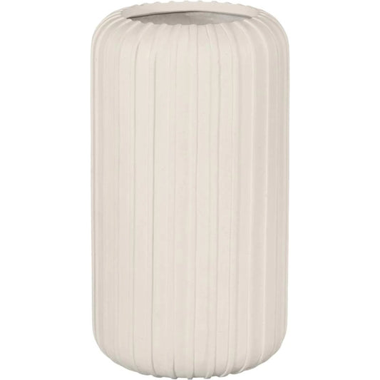Vertical Planter by Phillips Collection in off white and stone cast. Made from resin in a unique style.