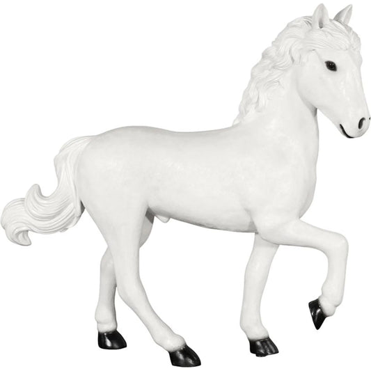 Pony Sculpture C by Phillips Collection in black, white and gel coat. Made from resin in a unique style.