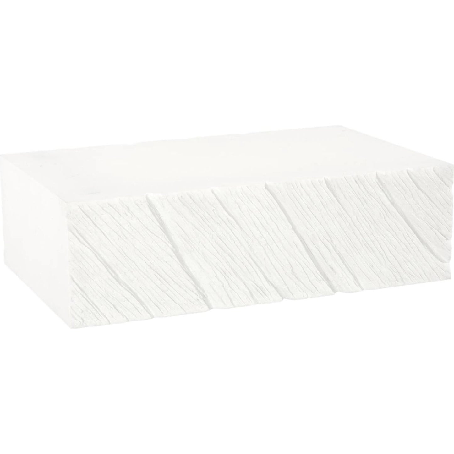 000 SI-2623800 | Primary Silo | Shear Coffee Table Rectangle by Phillips Collection in white and white stone. Made from resin, stone composite in a unique style.