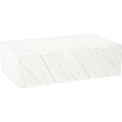 Shear Coffee Table Rectangle by Phillips Collection in white and white stone. Made from resin, stone composite in a unique style.