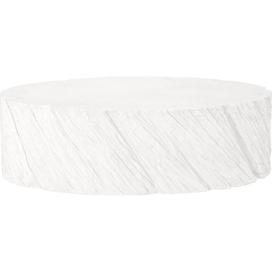 Shear Coffee Table Oval by Phillips Collection in white and white stone. Made from resin, stone composite in a unique style.